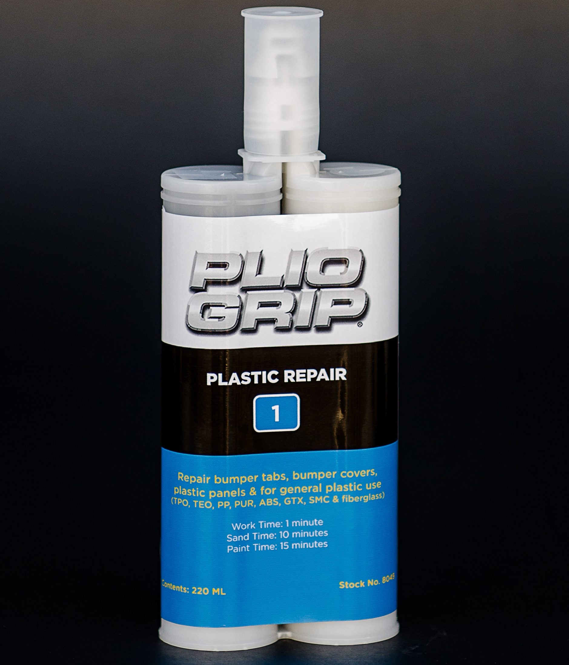 Plio-Grip Plastic Repair Adhesive - 220 mL - 1 Minute