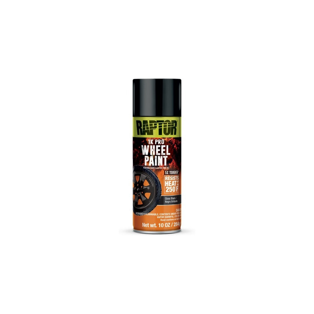 U-POL RAPTOR 1K Wheel Paint - Gloss Black - 4909
