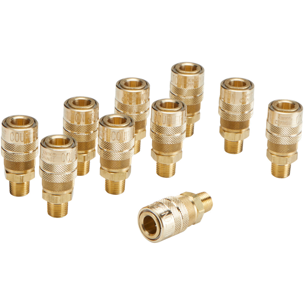 Milton 1/4" MNPT M-Style Brass Air Coupler