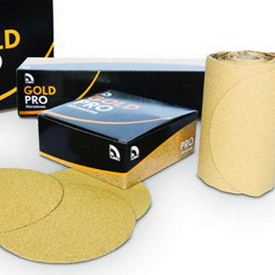 US Chemical Gold Pro 6 Inch PSA Sanding Disc Roll - P80