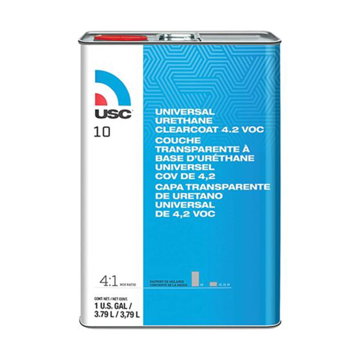 US Chemical 10 Universal High-Build Urethane Clear Coat - 1 Gallon - 10-1