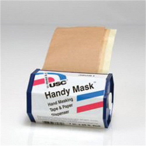 US Chemical Handy Mask Tape & Paper - 7 Inch x 65 Ft - With Dispenser