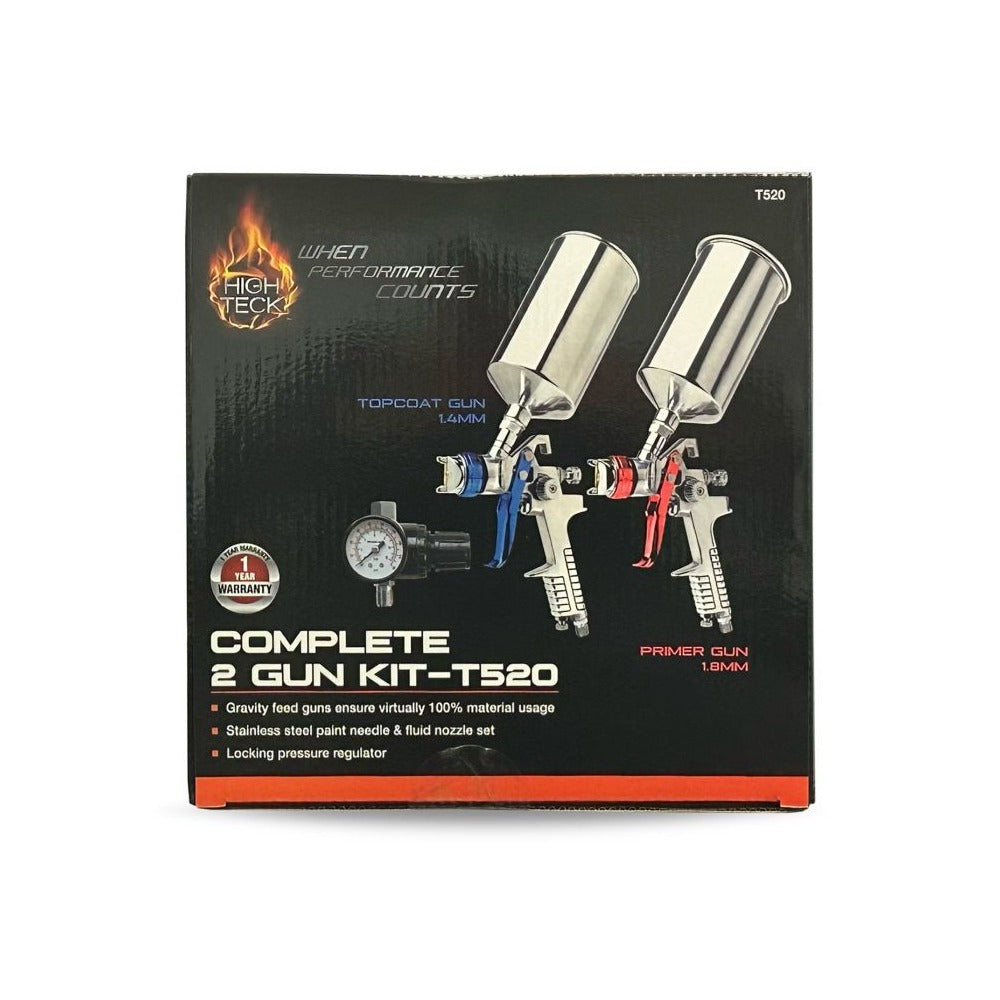 High Teck T520 Performance Series 2-Gun HVLP Primer and Top Coat Set