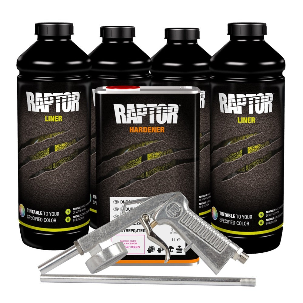 U-POL RAPTOR 1 US Gallon Kit - Tintable - Kit with Application Tool