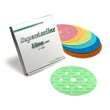 Eagle Abrasives Super Assilex 6 inch Super-Tack Discs (7 Holes) - Sky K-600