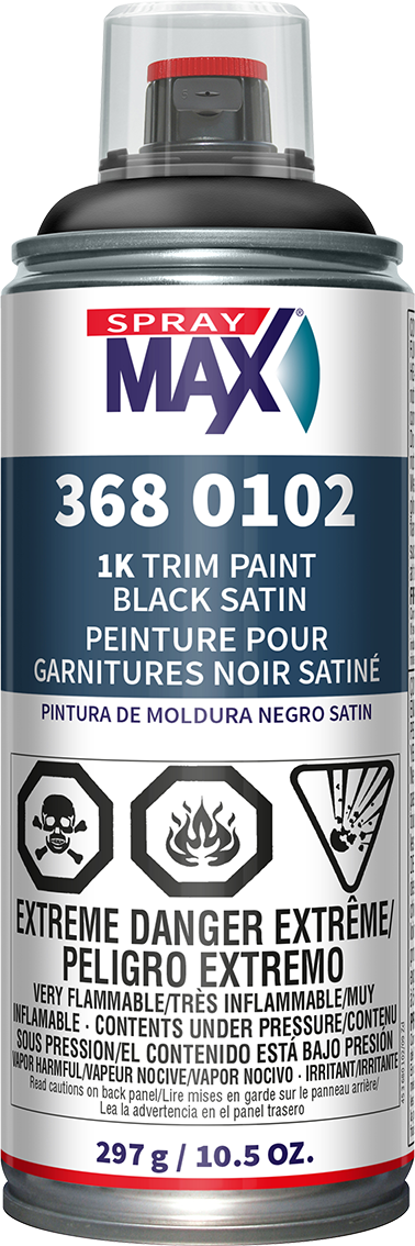 SprayMax 1K Trim Paint - Satin Black