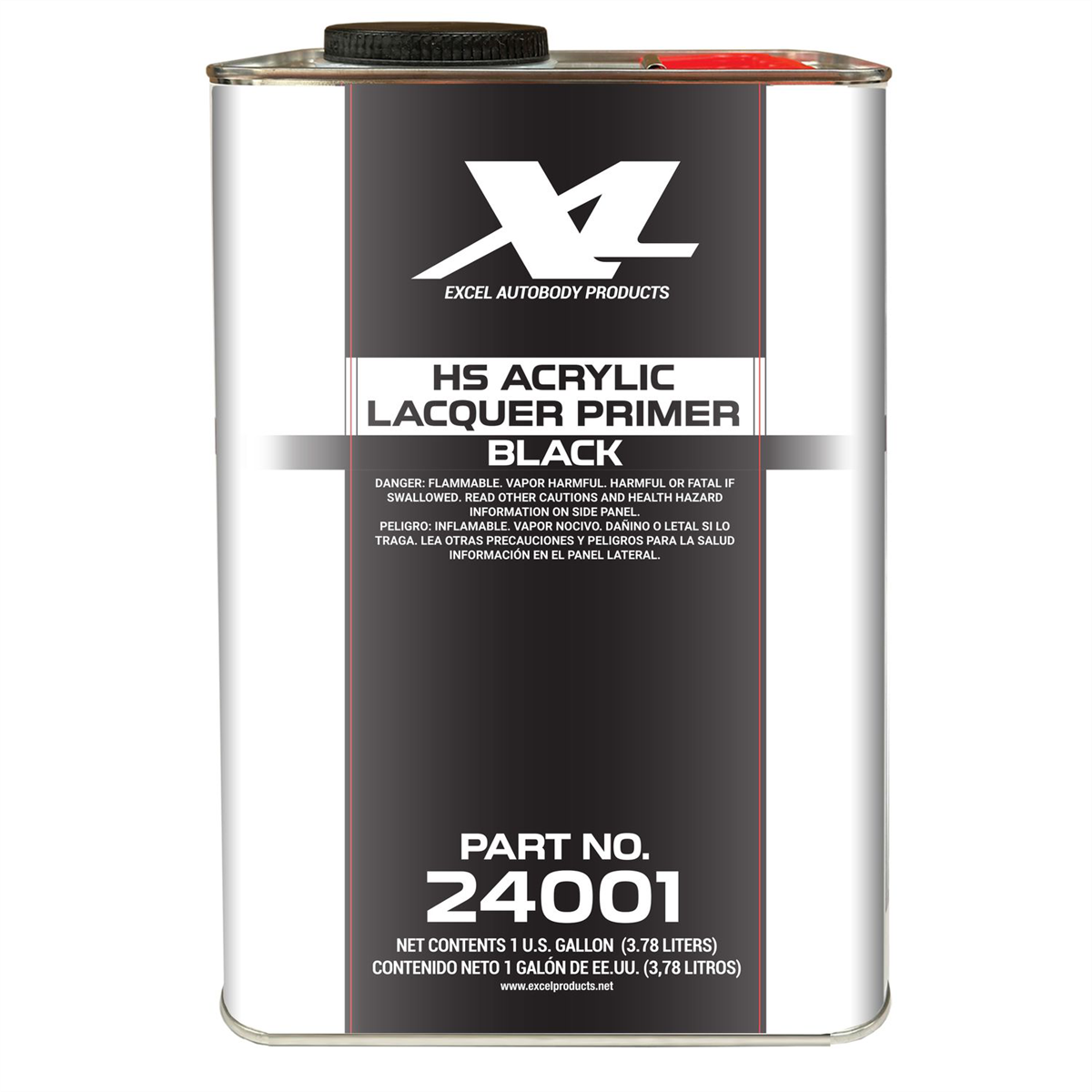 X-L High Solids Acrylic Lacquer Primer - Gallon - Black