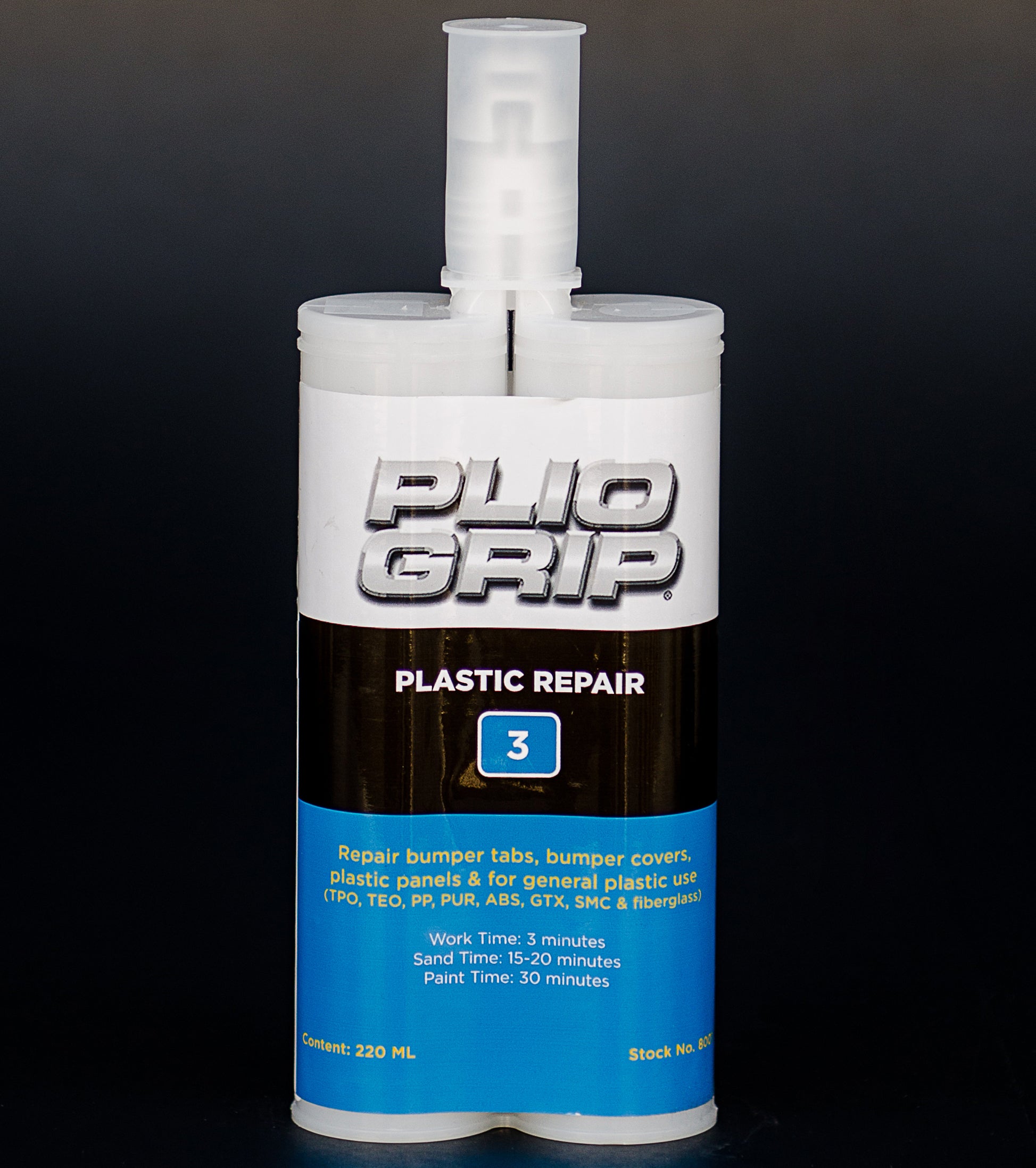 Plio-Grip Plastic Repair Adhesive - 220 mL - 3.5 Minutes