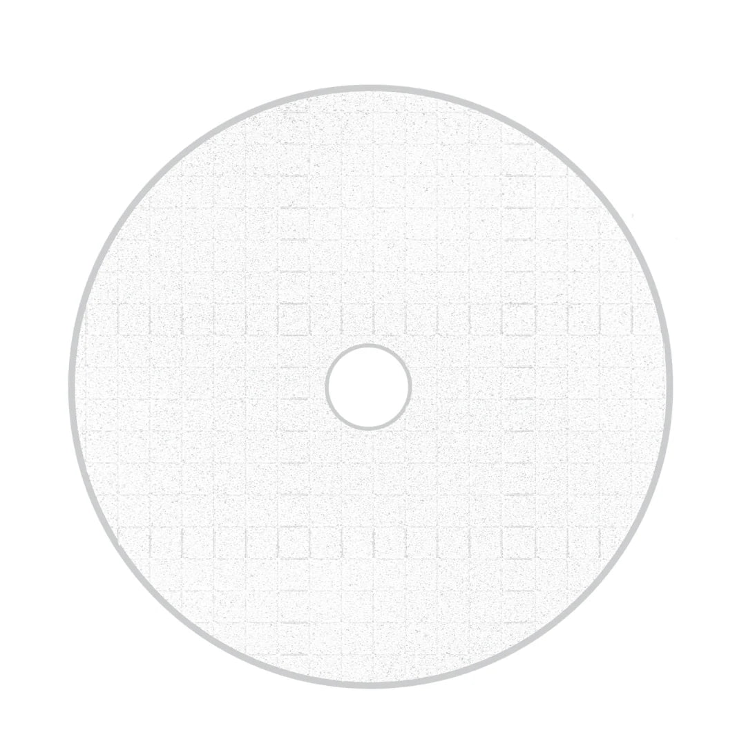 6.5" White Spider-Cut Foam Cutting Pad