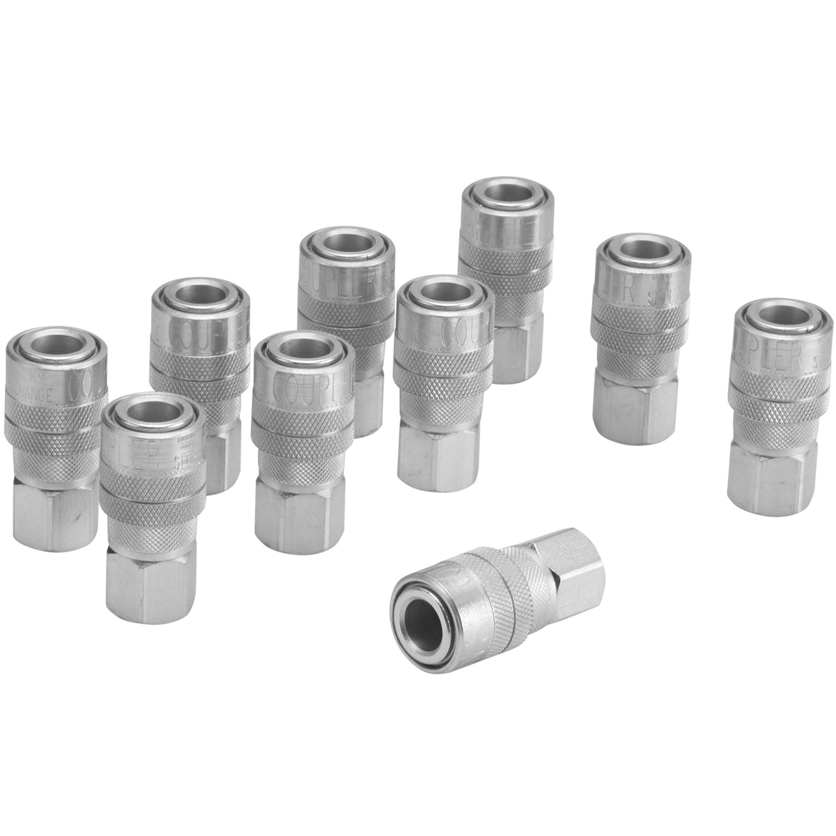 Milton 1/4" FNPT M-Style Steel Quick-Connect Coupler - Box of 10
