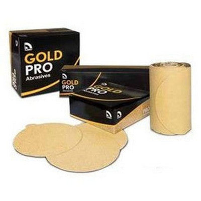 US Chemical Gold Pro 6 Inch PSA Sanding Disc - P80 - 100 Pack - 82306