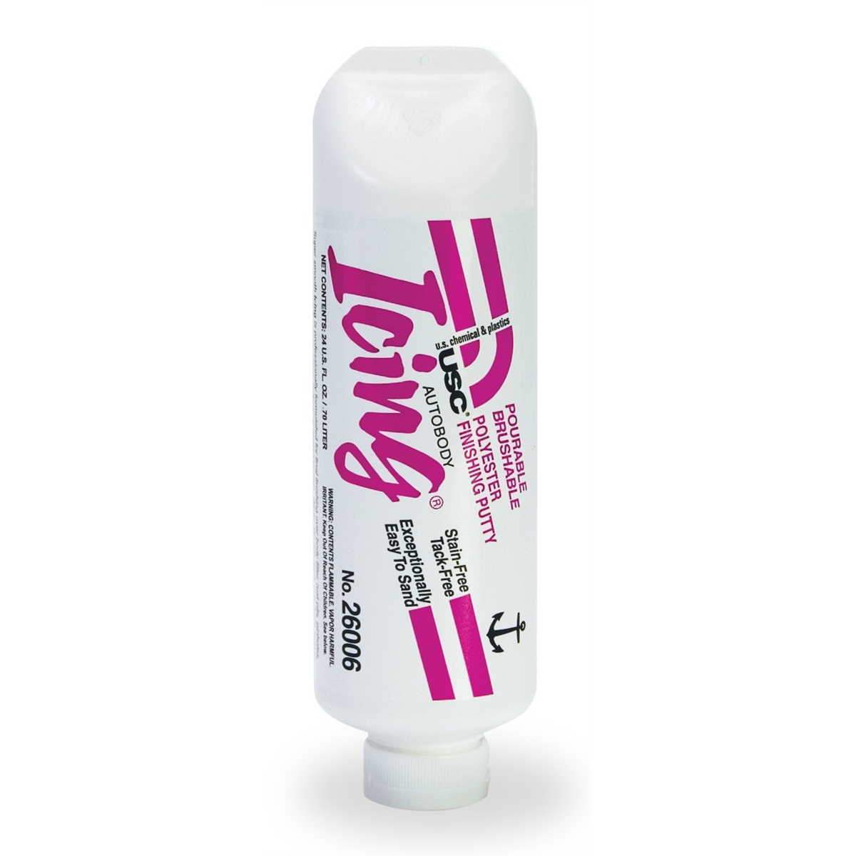 US Chemical Icing Pourable Brushable Polyester Finishing Putty - 24 oz - 26006
