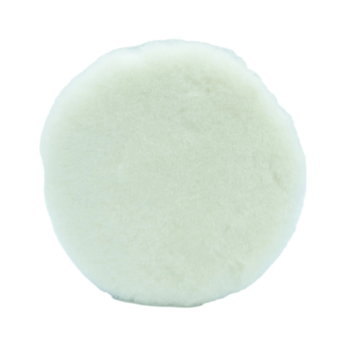 6" White Wool Cutting Pad - 6.1"