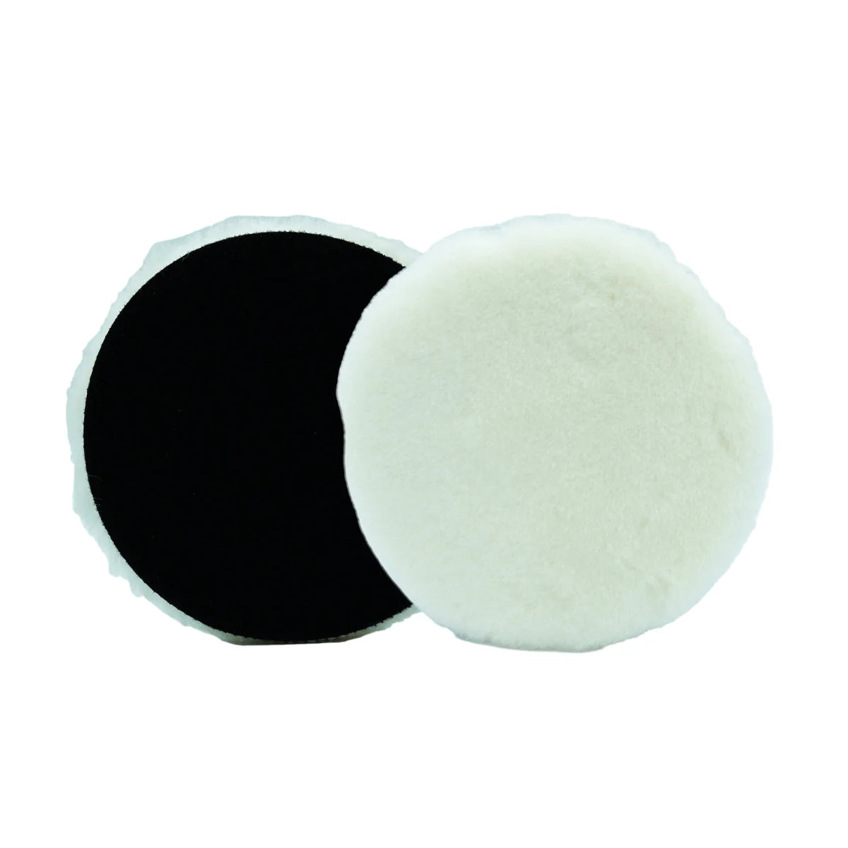 6" White Wool Cutting Pad - 6.1"