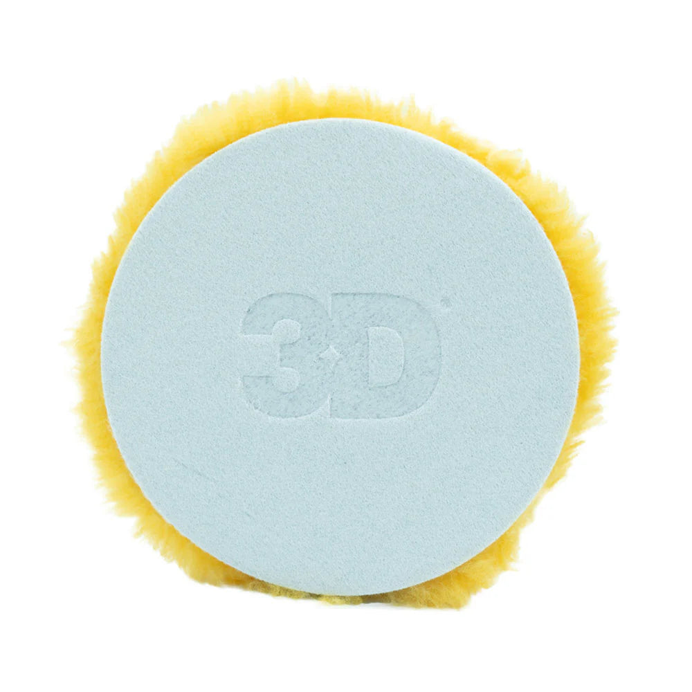 8" Yellow X-Cut Lambswool Pad